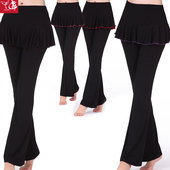 广场舞裙裤 拉丁舞裙裤 莫代尔舞蹈裙裤 排练服装 九舞 裙裤 新款