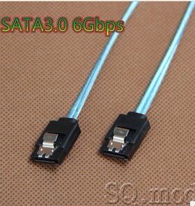 SAS线身双通道SATA3数据线(6Gbps)带双直头带硬盘弹片铝箔屏蔽
