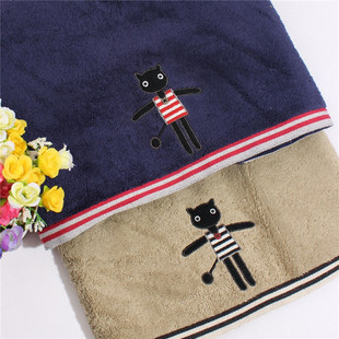 郑老大家用毛巾面巾柔软系列纯棉外贸出口日单提花AM系列情侣浴巾