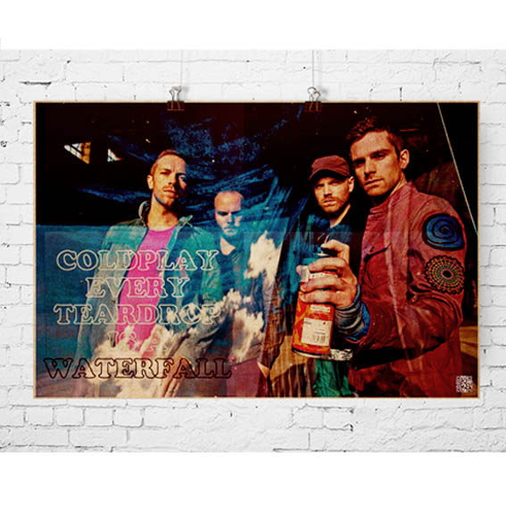 酷玩乐队海报coldplay高清图海报英伦摇滚乐队复古怀旧酒吧装饰画