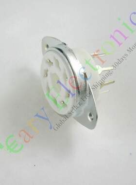 GZC8-Y-5陶瓷八脚PCB镀银管座适6550 EL34 KT88 6V6 6n5p等电子管