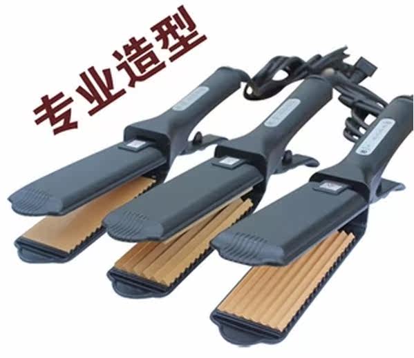 影楼造型陶瓷釉直发器拉直头发平板烫电夹板玉米须夹玉米烫烫发器