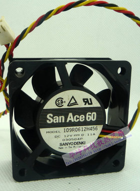 SANYO/三洋109R0612H456 6025 DC12V 0.11a 6cm散热风扇