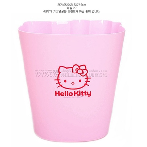 韩国进口 Hello Kitty 凯蒂猫 2014款头型垃圾筒垃圾桶纸篓杂物筒