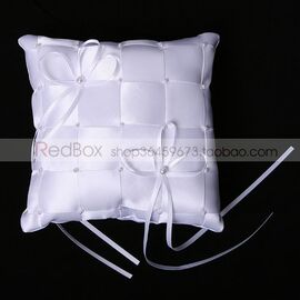 redbox婚庆用品婚礼道具方形，格结婚戒枕，戒指托西式欧式创意