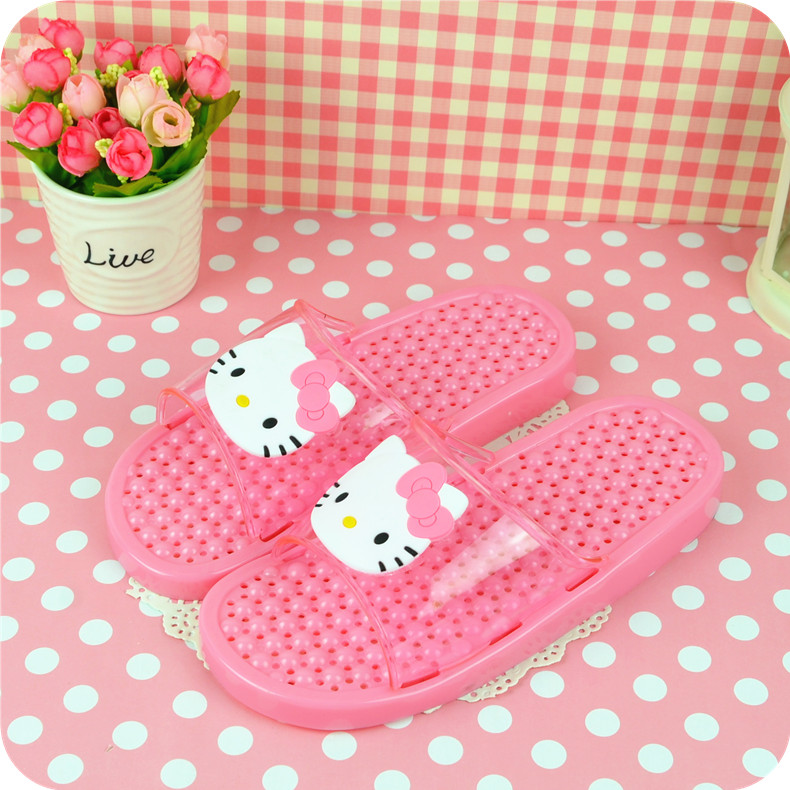 hello kitty Cartoon Shower Room Massage Slippers summer Parenting non-slip Hollow take a shower Water leakage Home slippersin the Women's Shoes, Slippers  category - from Buy2taobao.com to provide professional Taobao agent buy service
