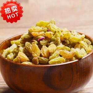 新疆特产无核绿葡萄干零食炒酸奶牛轧糖原料干果250g