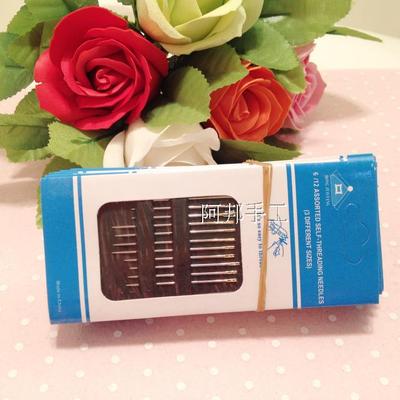 阿邦不织布 免穿针 不用穿线的针 老人针 盲人针 缝衣针 两用针