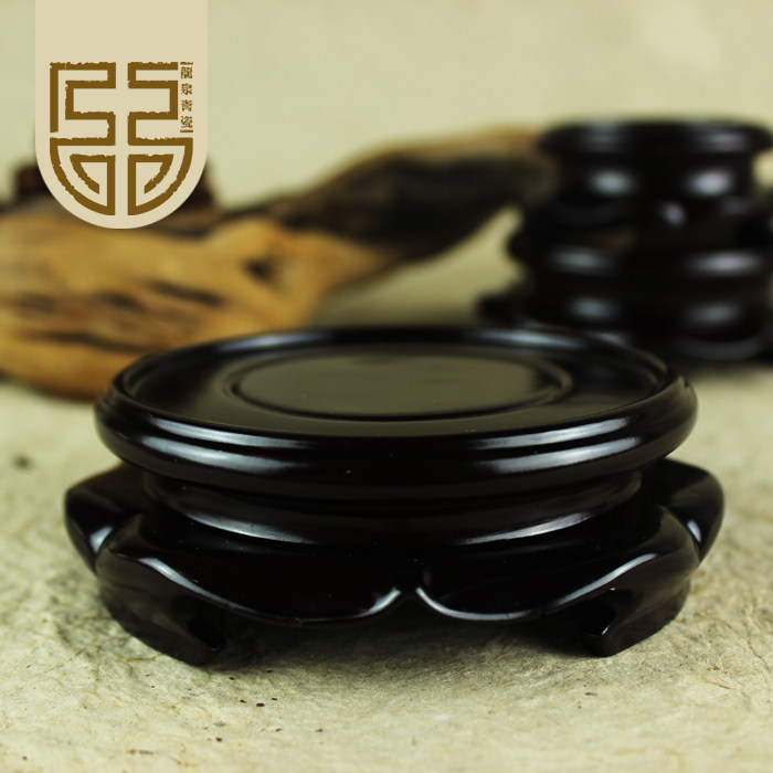 底座工艺品奇石摆饰底座装饰器皿瓷器摆件底座圆形树脂底座架托架