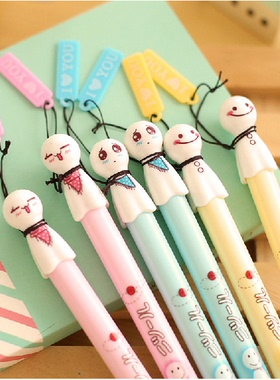 五年八班可爱晴天娃娃中性笔0.38mm清新学生卡通水笔 签字笔 A303