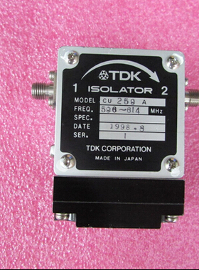 TDK进口 CU259A 550-640MHz SMA 100W RF 射频微波同轴隔离器