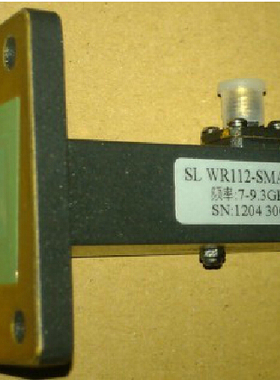 SL WR112-SMAF-8G 频率:7-9.3GHz 射频微波 波导转同轴 转接器