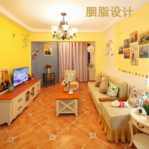 广州家庭房屋装修室内设计服务施工图效果图地中海风格 胭脂设计