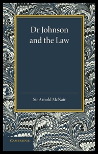 【预售】Dr Johnson and the Law