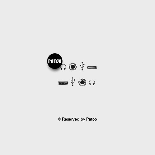 【PATOO怕痛】原创防水纹身贴 耳机孔和USB 黑白个性创意礼物手腕
