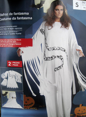 万圣节服装女装 COS/FANTASMA服装花边女鬼装DS面具演出服