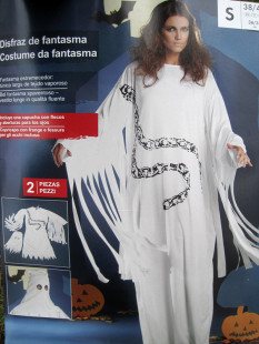 万圣节服装女装 COS/FANTASMA服装花边女鬼装DS面具演出服