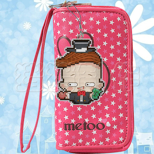 十字绣挂件双面绣Q版华轮樱桃小丸子卡通花轮吊坠小学生手工作业