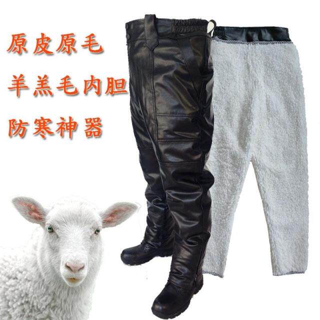 Pantalon cuir homme droit pour hiver - Ref 1491572 Image 1