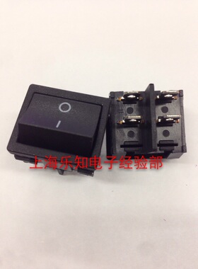 LECI电源开关RS601船型开关单刀双制 250V  6A四角方形电源开关