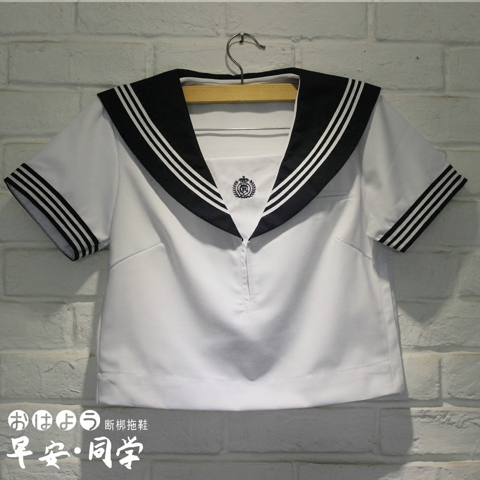 【现货出售】日本学生校服水手服JK制服正统浓绀白三本夏服基础款