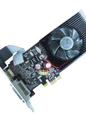 GT210 1x PCI-E 服务器/工控机显卡-兼容PCI-E 4x/8x插槽、低功率
