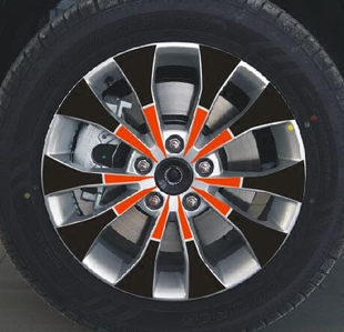 哈弗H2S轮毂贴碳纤装 膜轮毂贴纸长城哈佛h2s专用轮毂保护贴 饰改装