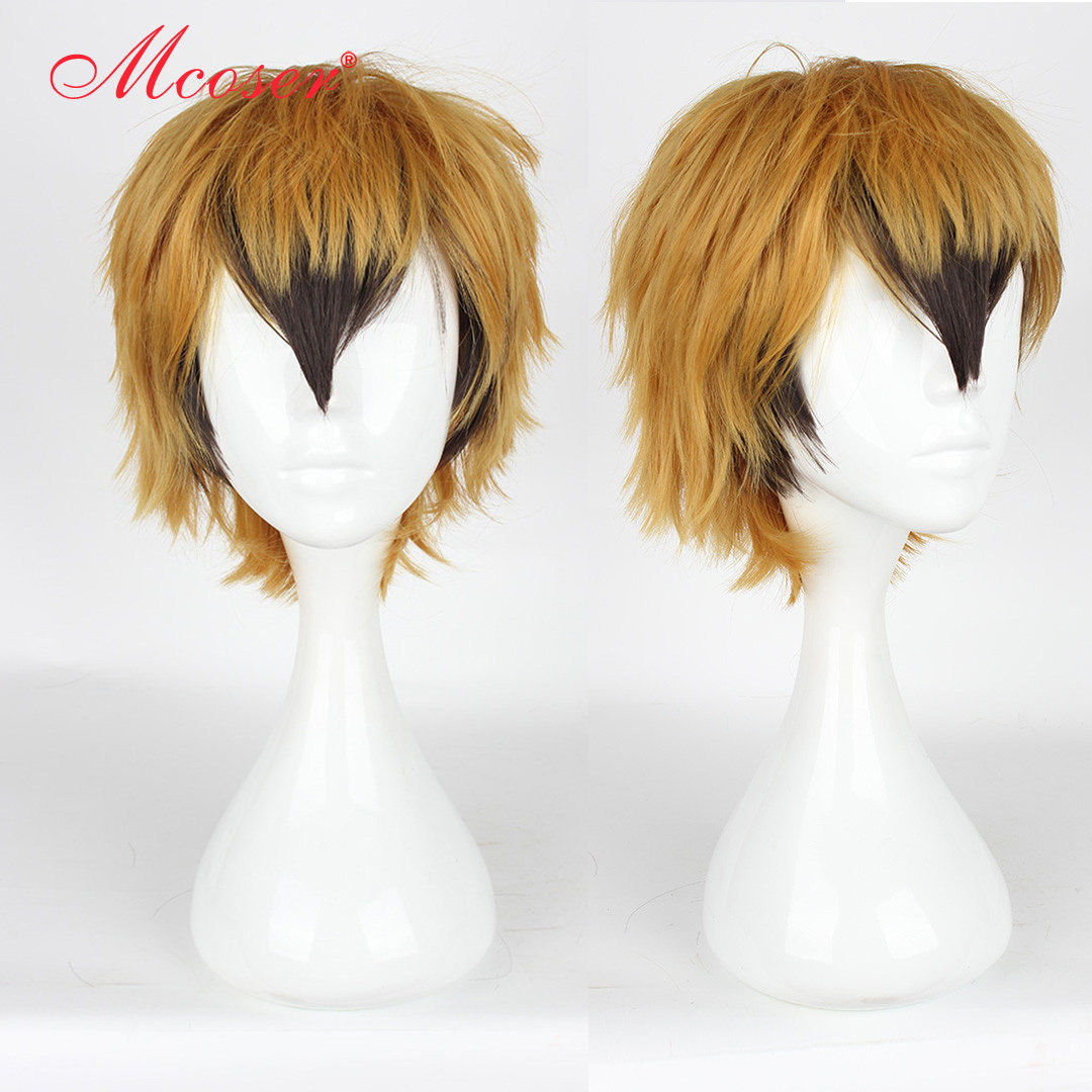 mcoser 吸血鬼仆人hyde强欲 金黑渐变 cosplay 假发