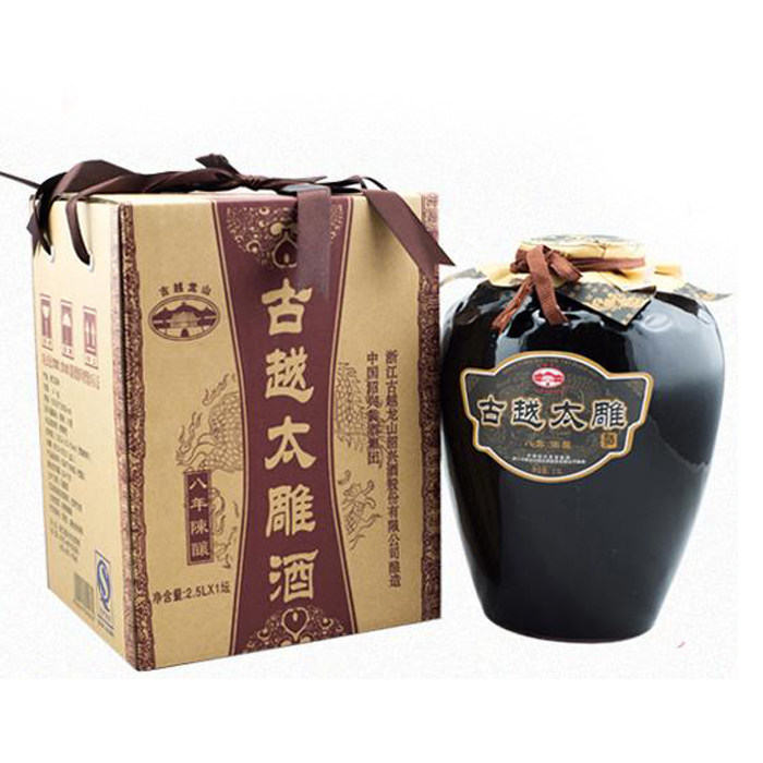 5l太雕酒 8年陈5斤黑坛半甜型