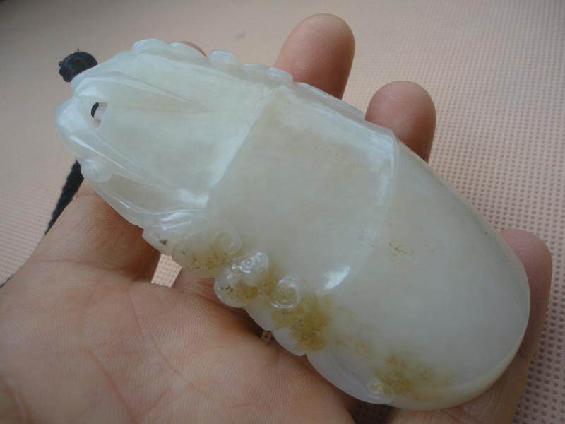 糖白玉新疆和田玉祝福节节高把件