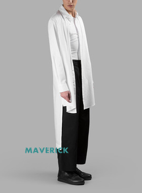 CraigGreen同款山本风个性长衬衫nick wooster街拍前短后长衬衣潮