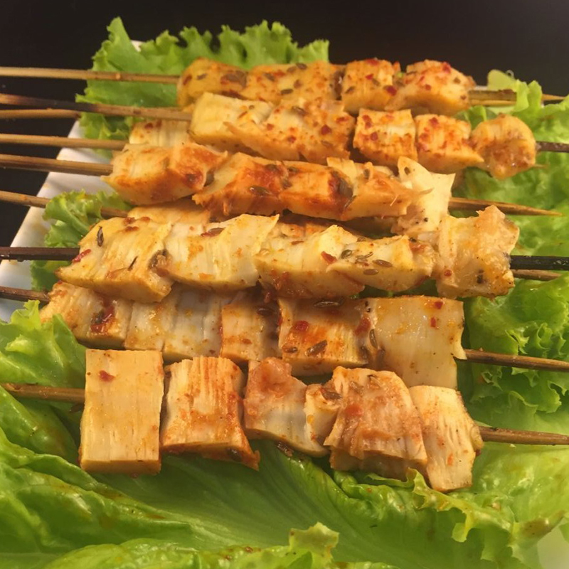 东北特色小吃美食烧烤牛板筋6串真空包装的下酒菜