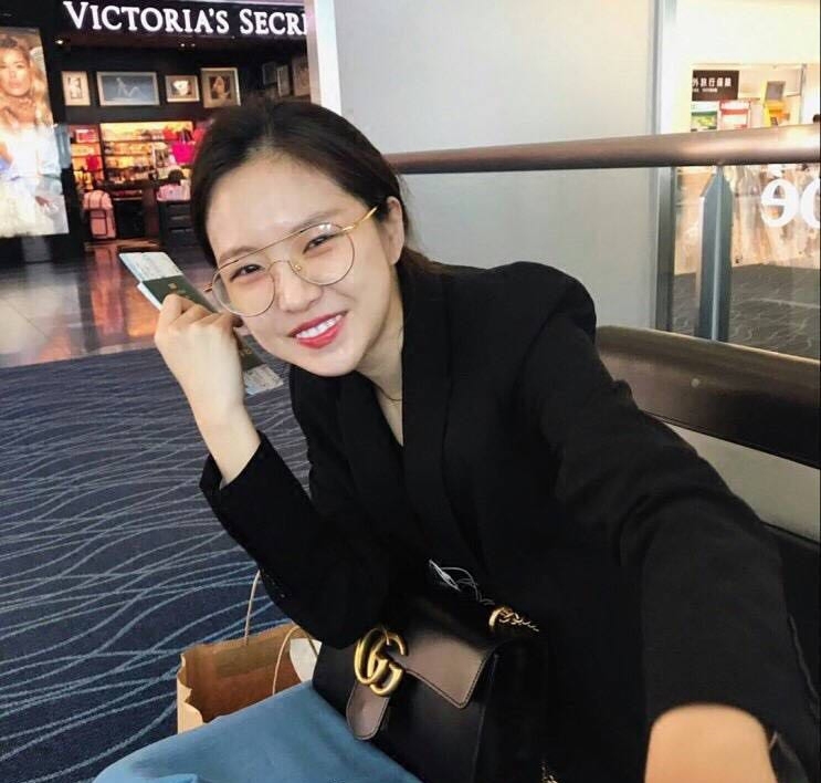 韩国正品代购直邮 孙恩娜IG同款 FUB拼色金边复古时尚框架眼镜