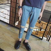 Jeans pour adolescent Sarouel en coton pour printemps - Ref 1463896 Image 12
