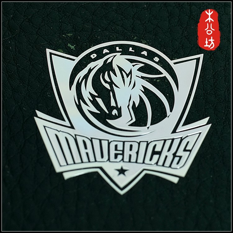 木公坊 篮球 nba队徽 达拉斯 小牛 笔记本 pad 手机 金属贴纸