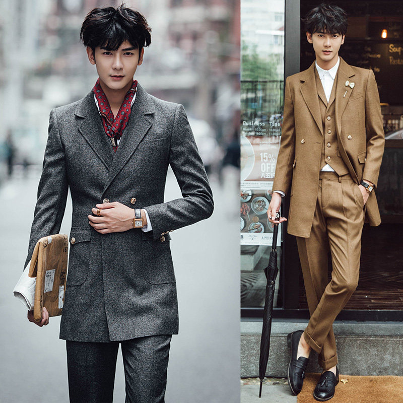 Costume homme en coton pour automne - Ref 1551552 Image 1