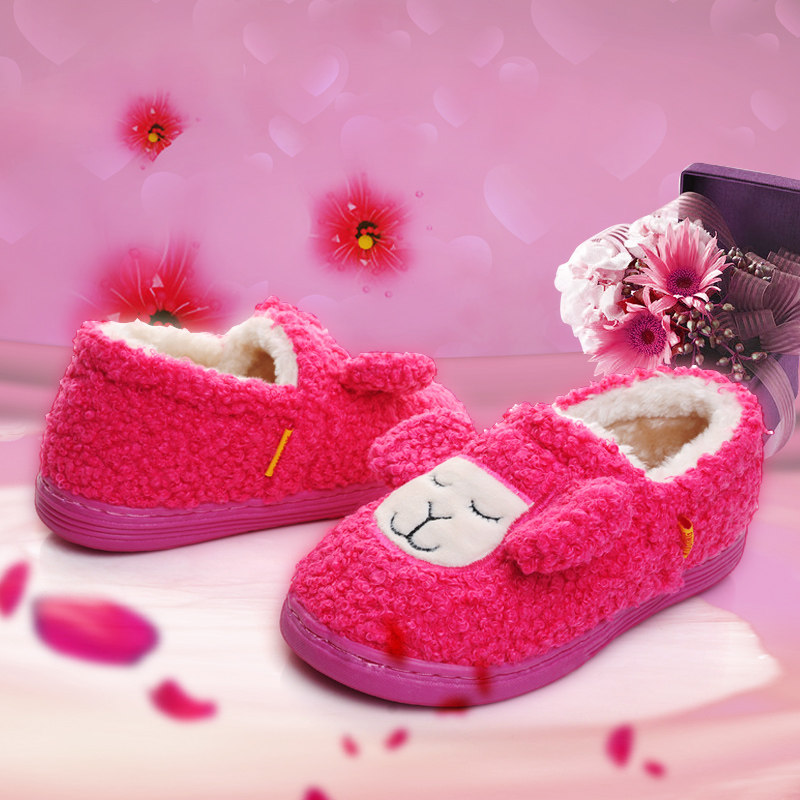 Pantoufles enfants en suède pour hiver - semelle mousse - Ref 1018401 Image 1