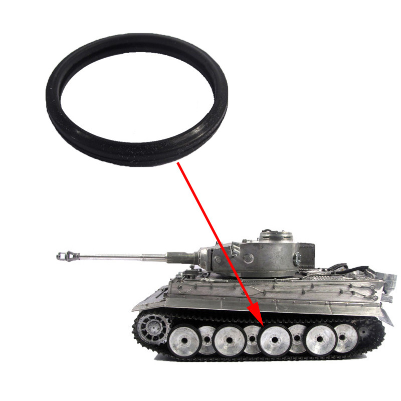 MATO1:16德国虎1遥控坦克模型原装配件金属负重路轮胶圈