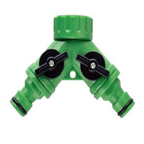 塑料三通分水器三通开关园林4分转6分家用分水接头