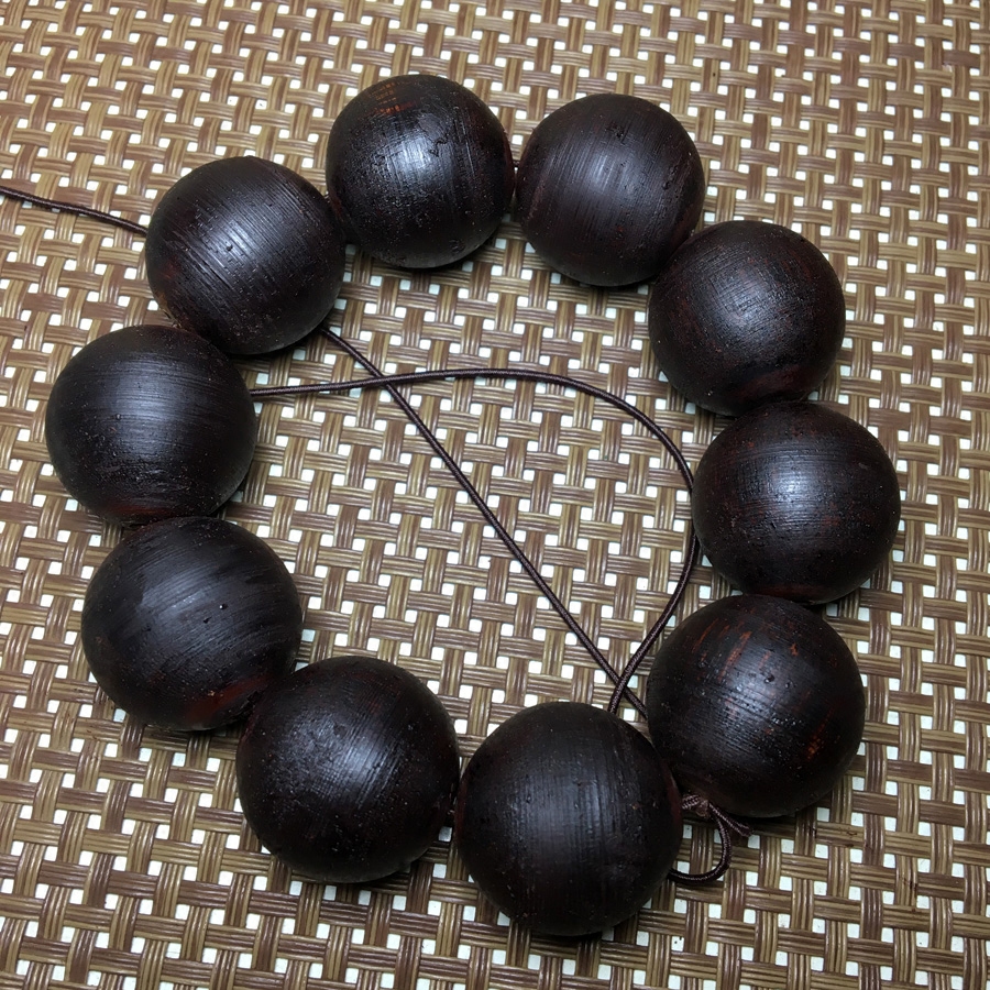 小叶奇楠级海南降真香手串 高密黑油沉香手链椰奶男士佛珠108颗