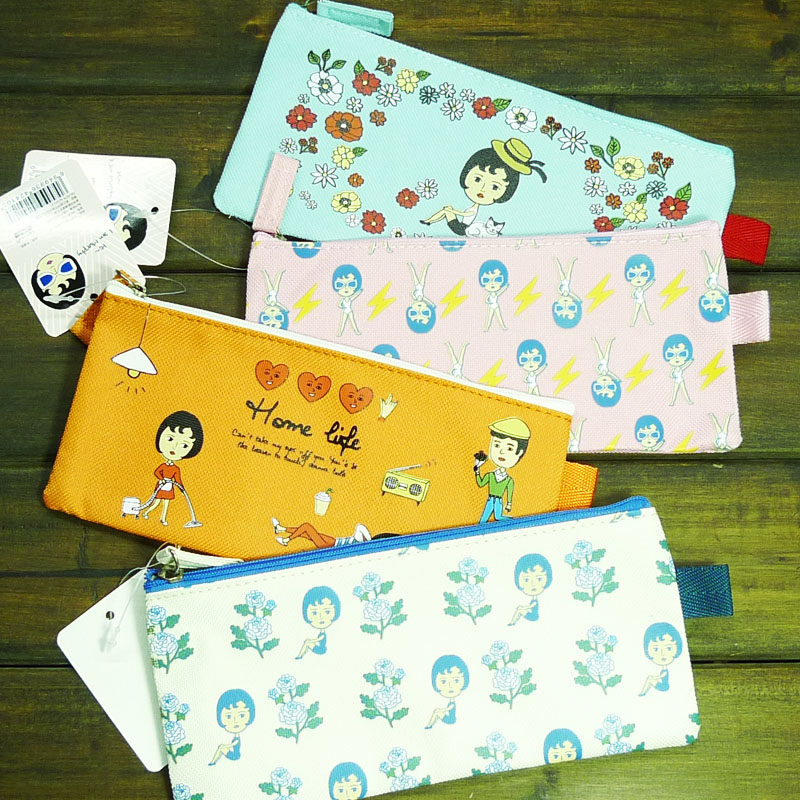 复古小清新 软妹子 牛津笔袋 4色入