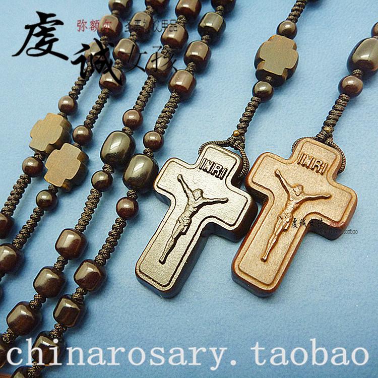 [ w65 ] rosary Wooden Necklace Catholic church Rose meridian 5 beads Bodhi root 6mmin the Accessories/Fashion Jewelry, Necklace  category - from Buy2taobao.com to provide professional Taobao agent buy service