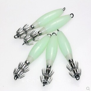 15g10cm章鱼钩荧光夜光鱿鱼钩尤鱼钩八爪钩海钓仿真饵垂钓渔具