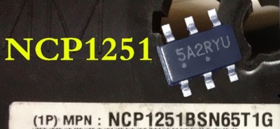 NCP1251 NCP1256丝印5AA 5A2 6AA 62A 6脚电源芯片贴片