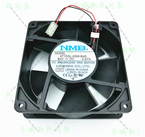 原装 NMB-MAT 4715SL-05W-B40 24V 0.67A 12038 变频器 散热风扇