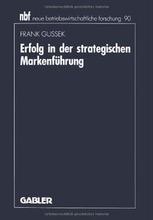 【预售】Erfolg in Der Strategischen Markenfuhrung
