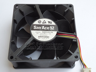 原装日本三洋 9G0912G104 9038 9厘米 12V 1.1A 3线 机箱暴力风扇