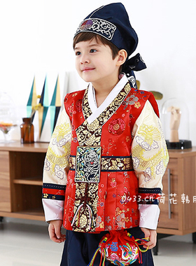 男孩舞台演出表演韩式男童韩国朝鲜族民族服装儿童韩服H-E01549
