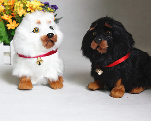 定做动物模型 仿真藏獒 狗 狼狗真皮毛玩具 摄影教科道具器材