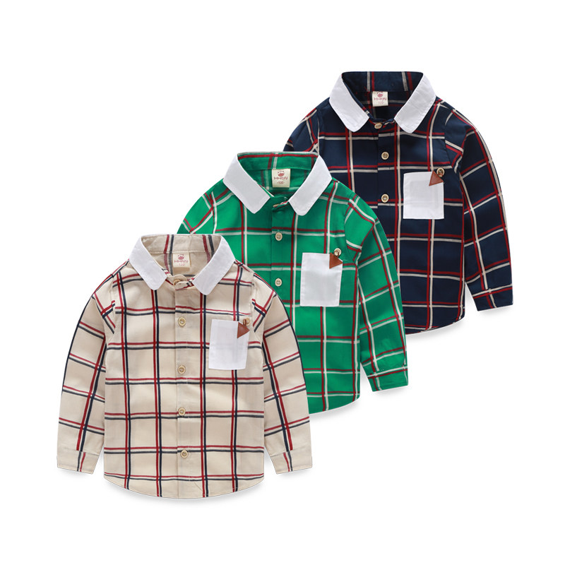 Chemise garcon à manche longue - Ref 2082140 Image 1